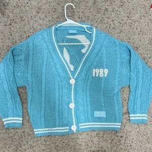 Taylor Swift Teal Cardigan Sweater